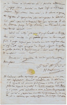 lettera autografa firmata, datata 20 marzo 1880 - torino, inviata ad un amico.