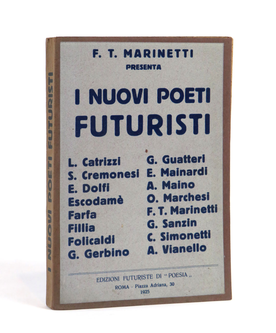 f.t. marinetti presenta i nuovi poeti futuristi