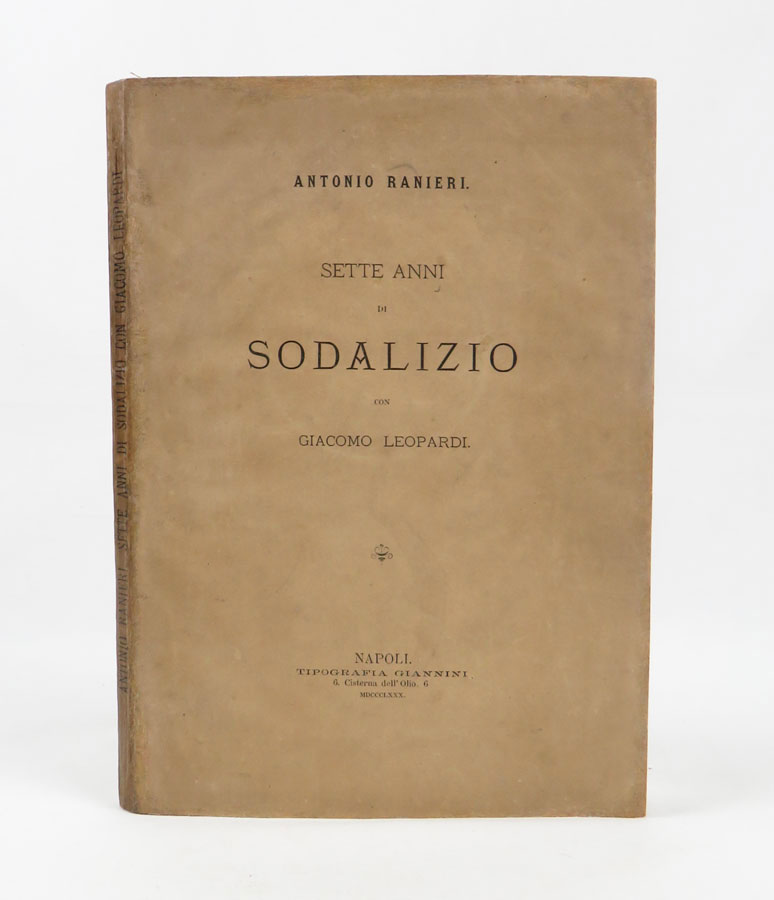 sette anni di sodalizio con giacomo leopardi