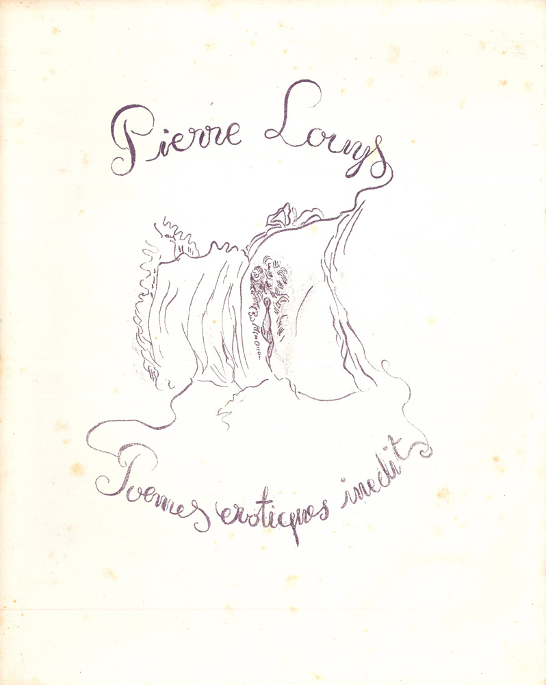 poèmes érotiques inédits. avec douze lithographes hors texte. préface de g.h.