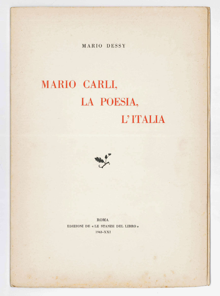 mario carli, la poesia, l’italia
