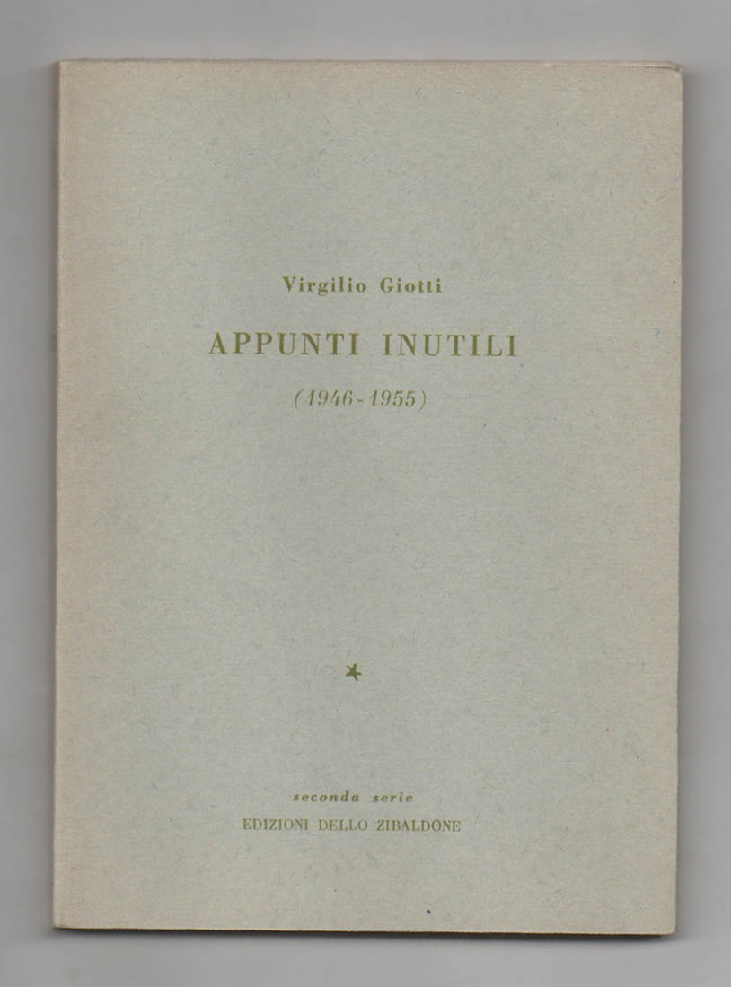 appunti inutili (1946 - 1955)