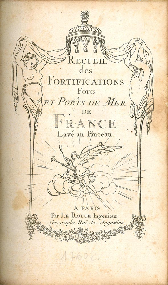 recueil des fortifications forts et ports de mer de france lavé au pinceau