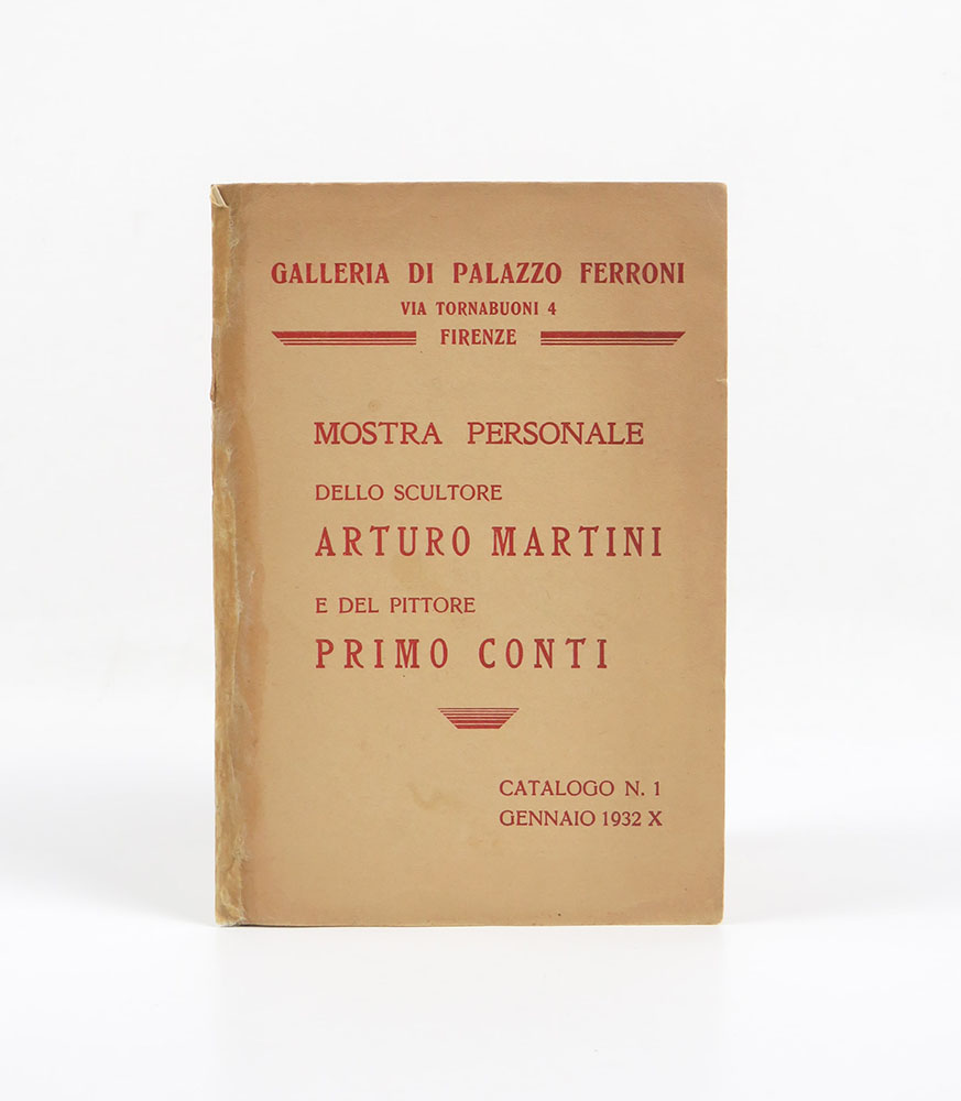 mostra personale dello scultore arturo martini e del pittore primo conti