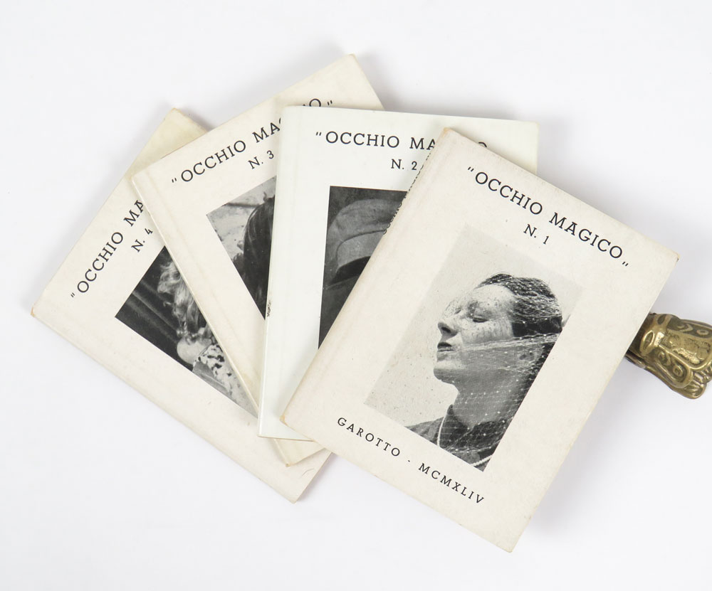 «occhio magico» - collezione completa della serie storica (voll. 1-4): immagini di ridenti; bimbi e paesi; ritratti femminili; ritratti ambientati