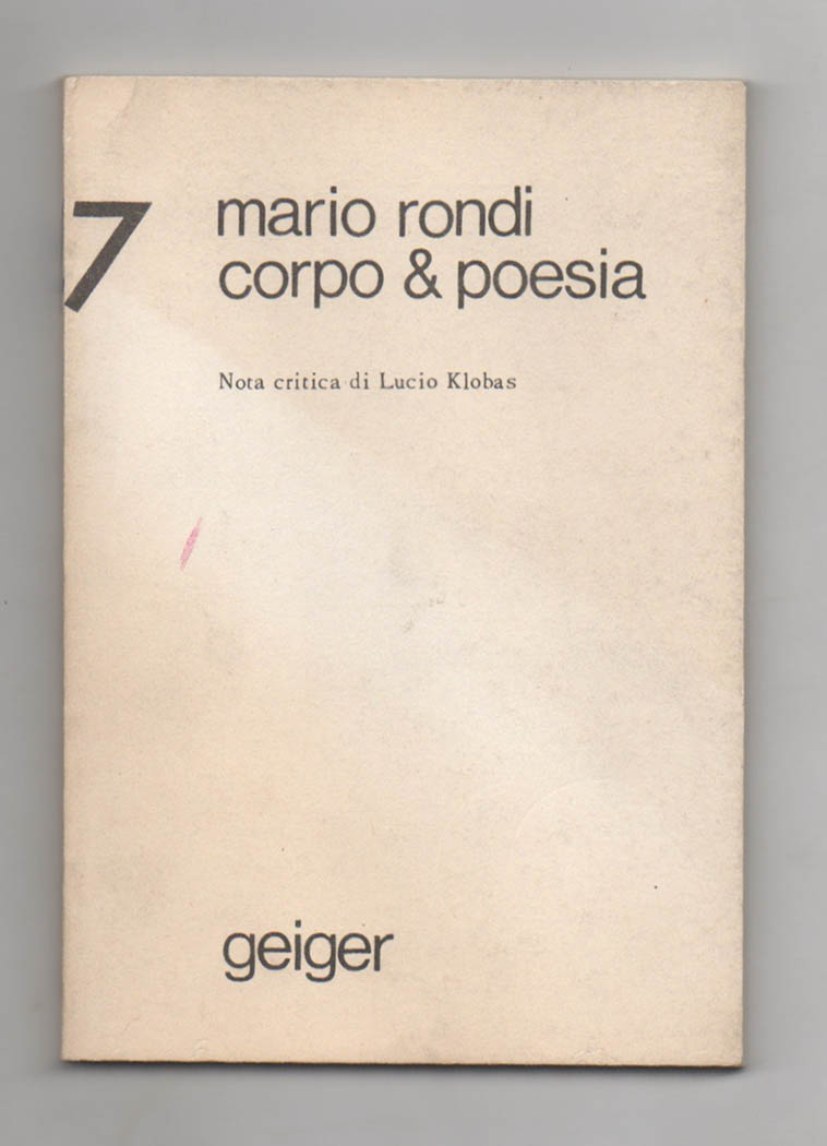 corpo & poesia 1975 76. nota critica di lucio klobas