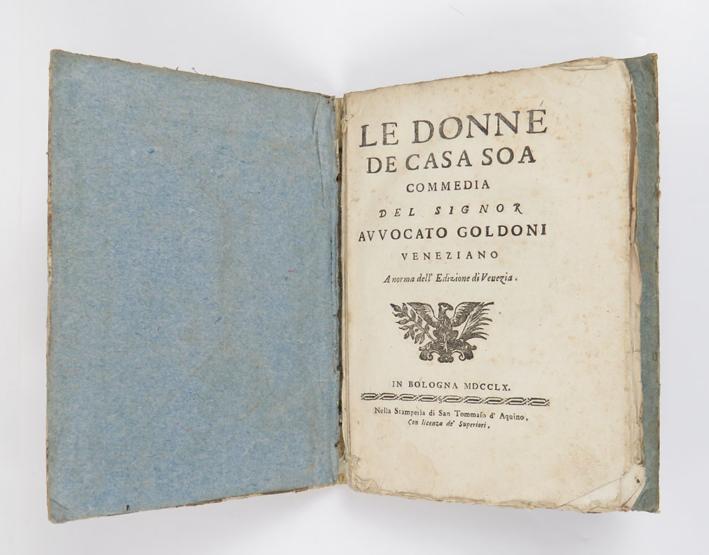 le donne de casa soa. commedia del signor avvocato goldoni, veneziano. anorma dell’edizione di venezia