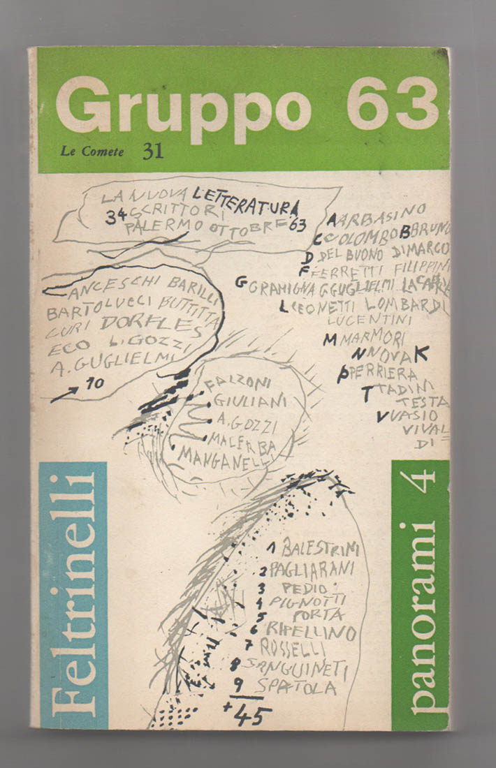 gruppo 63.  la nuova letteratura. 34 scrittori. palermo ottobre 1963