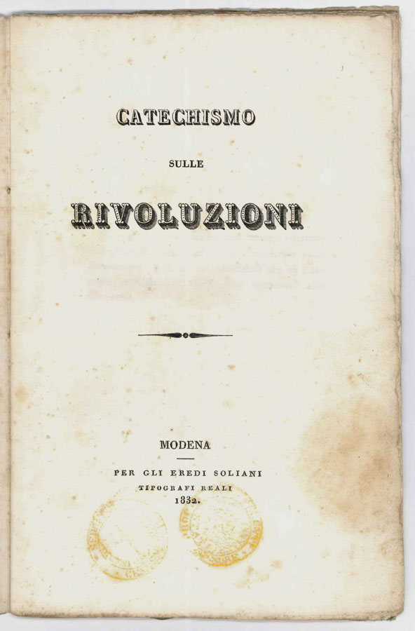 catechismo sulle rivoluzioni