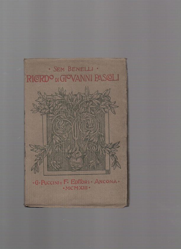 ricordo di giovanni pascoli. orazione