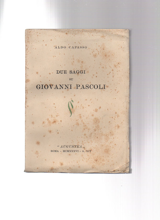 due saggi su giovanni pascoli