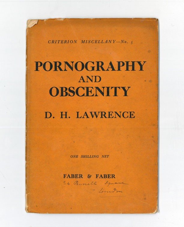 pornography and obscenity. by d.h. lawrence