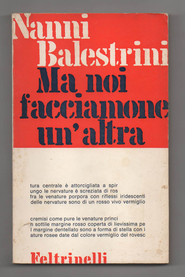 ma noi facciamone un’altra. poesie 1964 - 1968