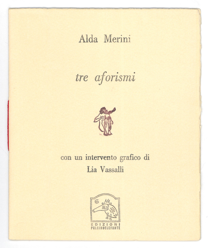 tre aforismi   con un intervento grafico di lia vassalli