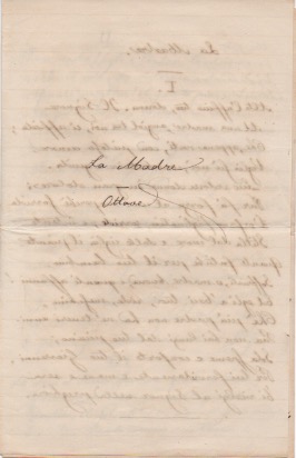 “la madre   ottave”. testo poetico autografo firmato. datato settembre 1867