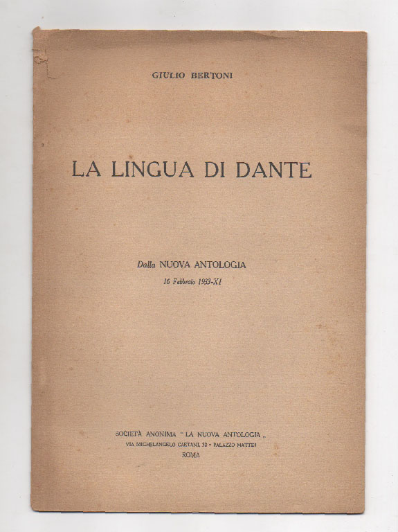 la lingua di dante