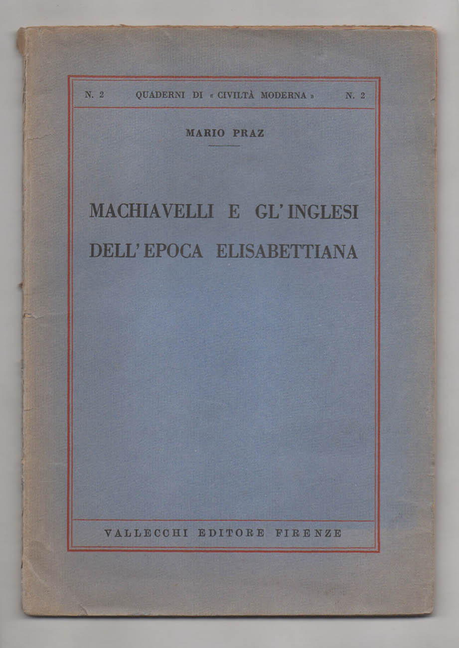 machiavelli e gl’inglesi dell’epoca elisabettiana
