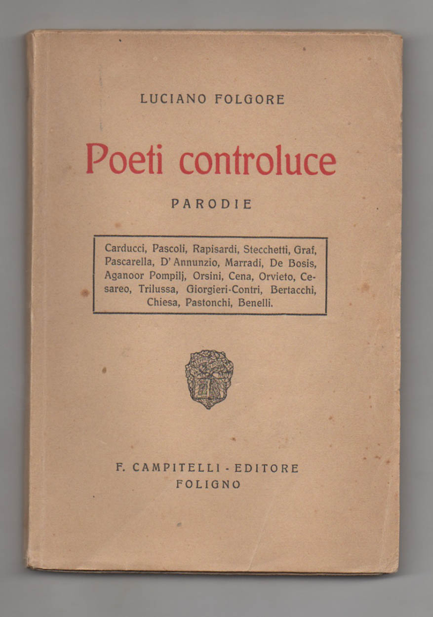 poeti controluce. parodie