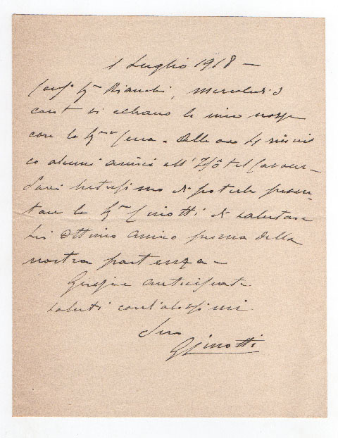 raccolta di 5 lettere autografe firmate inviate ad augusto guido bianchi.