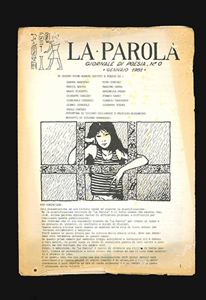 la parola. giornale di poesia n. 0 [giornale letterario n. 1]