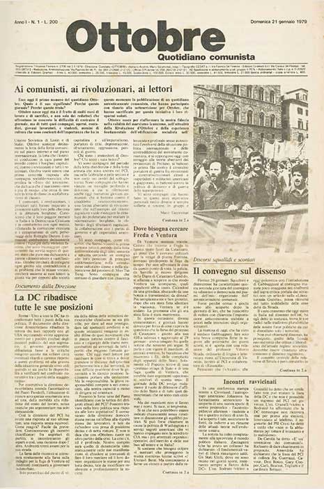 ottobre. quotidiano comunista