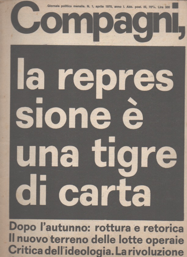 compagni. giornale politico mensile