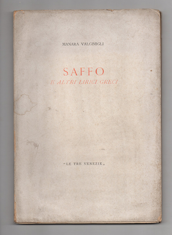 saffo e altri lirici greci