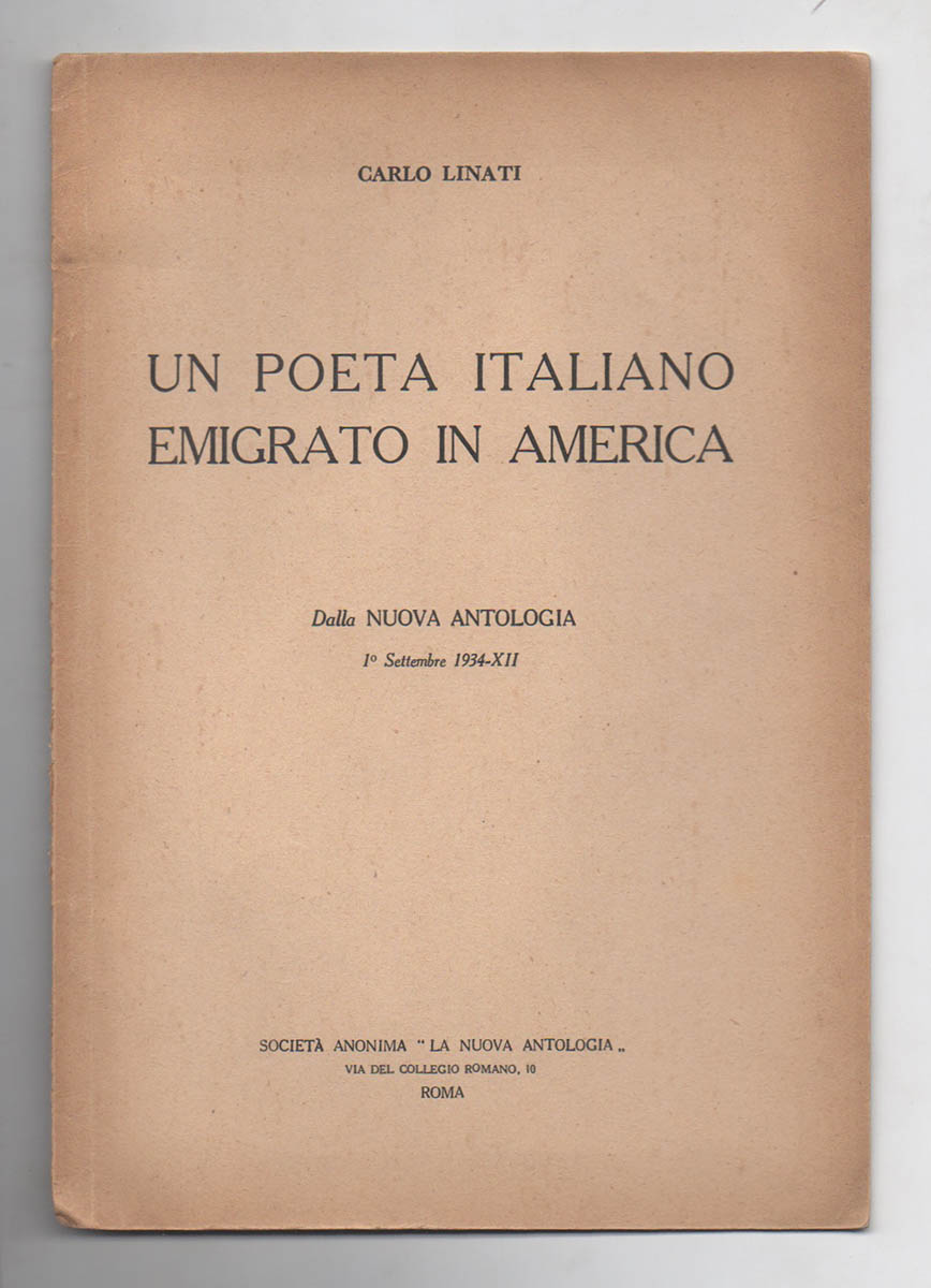 un poeta italiano emigrato in america