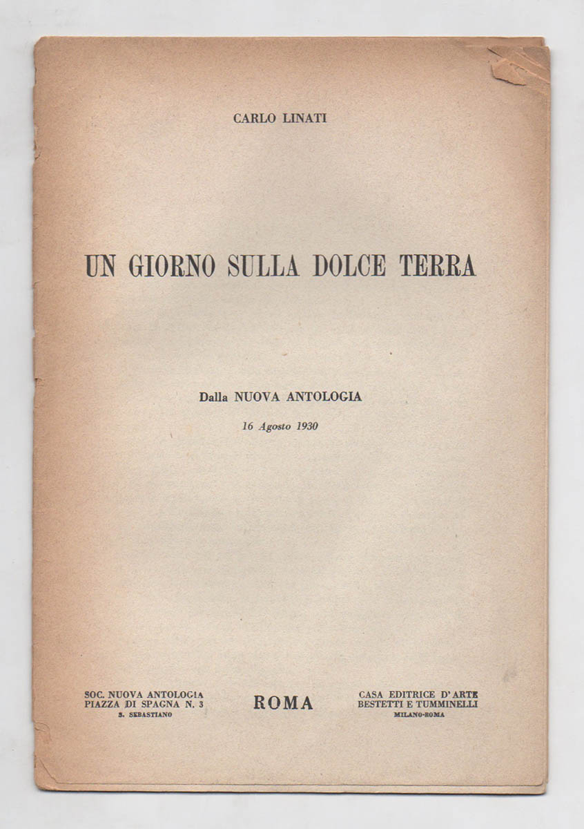 un giorno sulla dolce terra