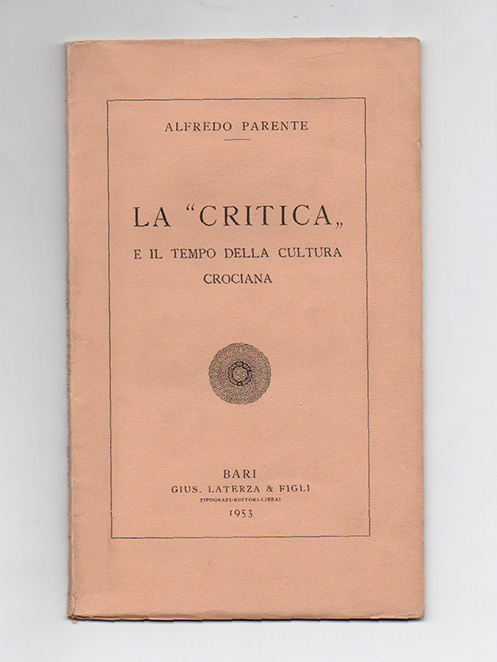 la “critica” e il tempo della cultura crociana