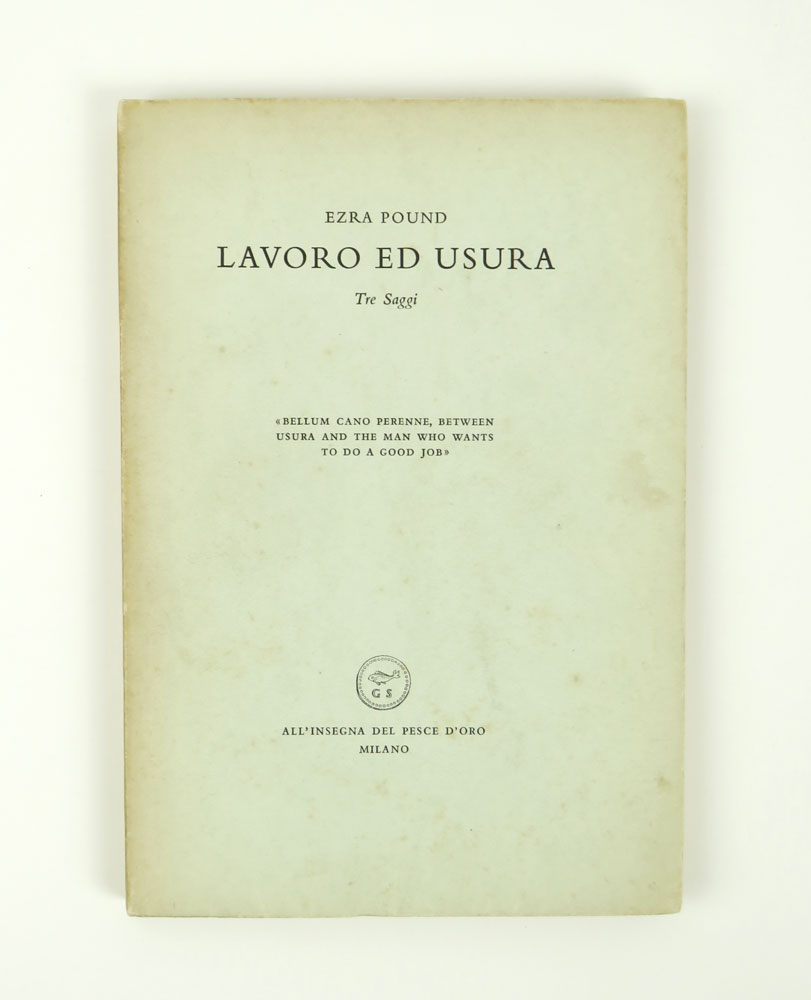 lavoro ed usura. tre saggi