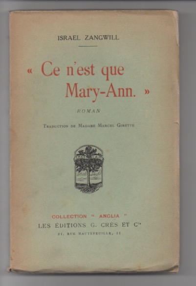 «ce n’est que mary-ann.» roman. traduction de madame marcel girette.