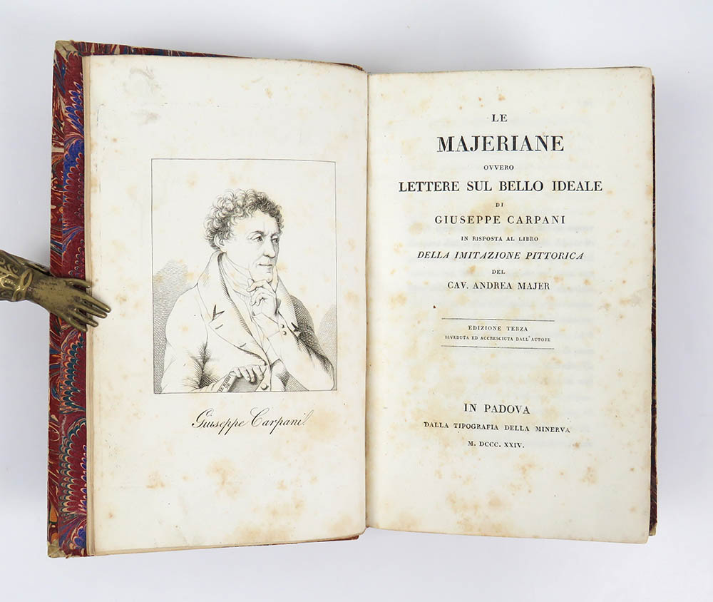 le majeriane ovvero lettere sul bello ideale di giuseppe carpani in risposta al libro della imitazione pittorica del cav. andrea majer. edizione terza riveduta ed accresciuta dall autore