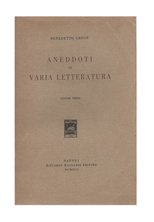 aneddoti di varia letteratura. volume terzo