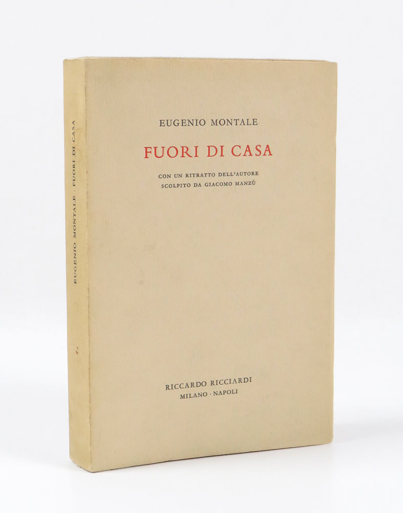 fuori di casa. con un ritratto dell autore scolpito da giacomo manzù