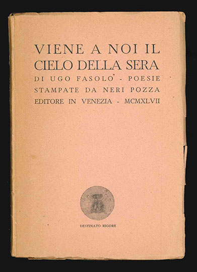 viene a noi il cielo della sera. poesie