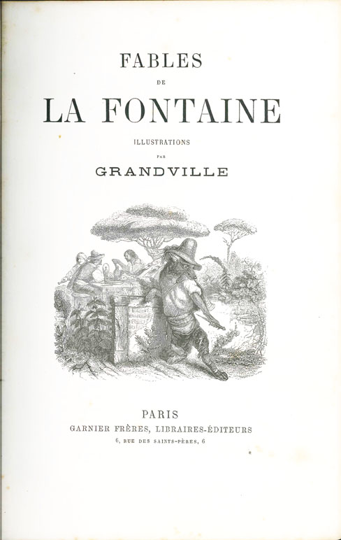 fables de la fontaine illustrations par grandville