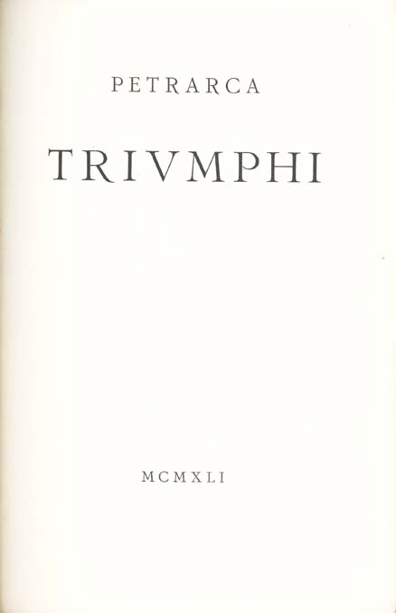 i triumphi [trionfi]
