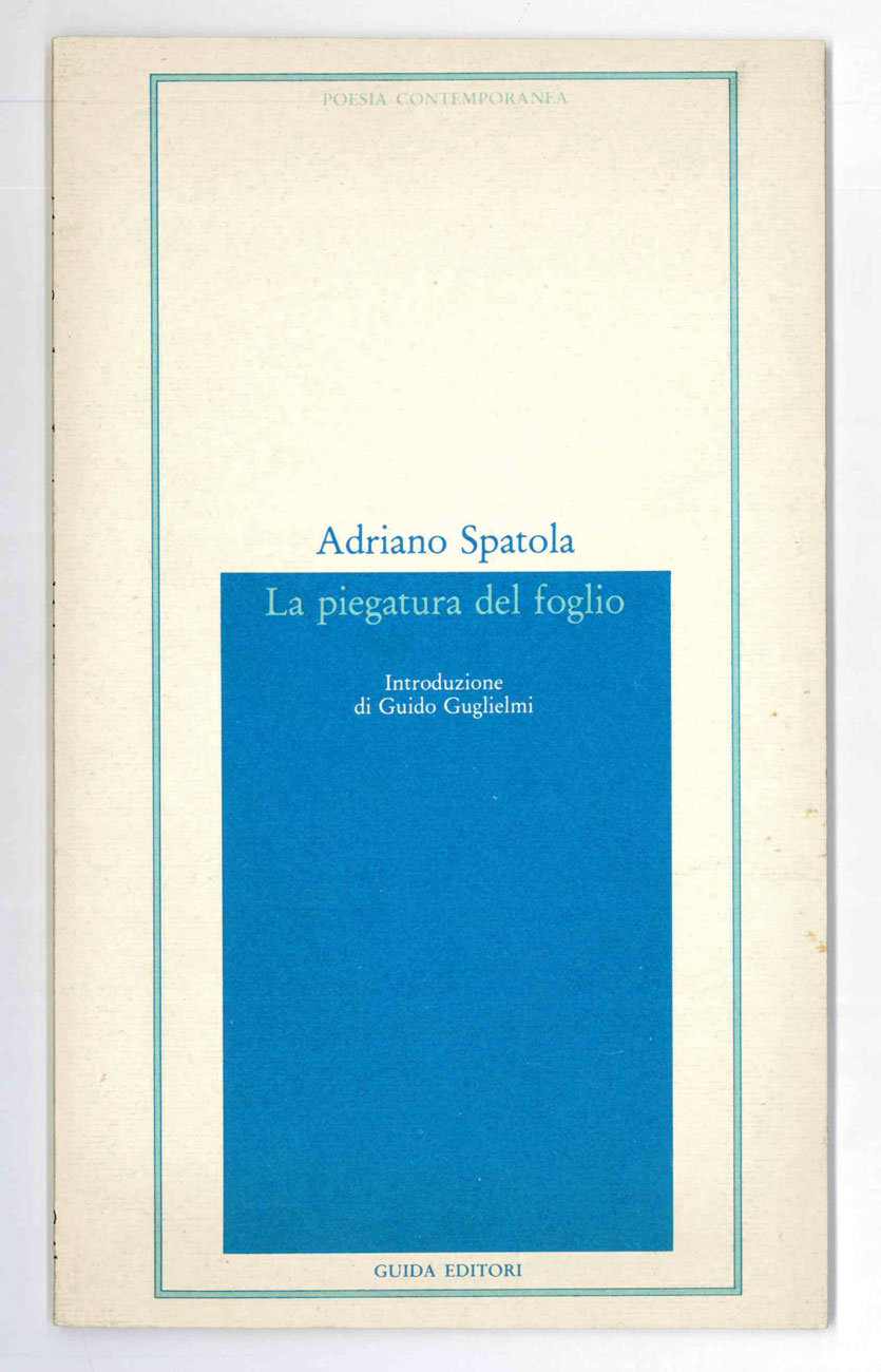 la piegatura del foglio. introduzione di guido guglielmi