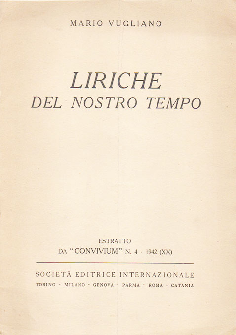 liriche del nostro tempo