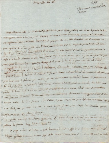 lettera autografa firmata inviata a placido federici. datata 23 marzo 1784. modena.