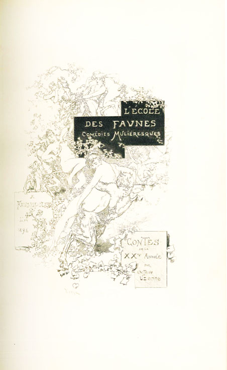 contes de la vingtième année bric à brac de l’amour, calendrier de vénus, surprise de coeur - par octave uzanne decorations en camaieu par eugène courboin. frontespice de d. verge, interprété à l’eau-forte