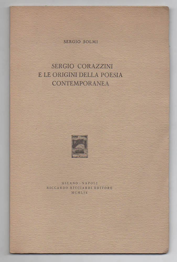sergio corazzini e le origini della poesia contemporanea