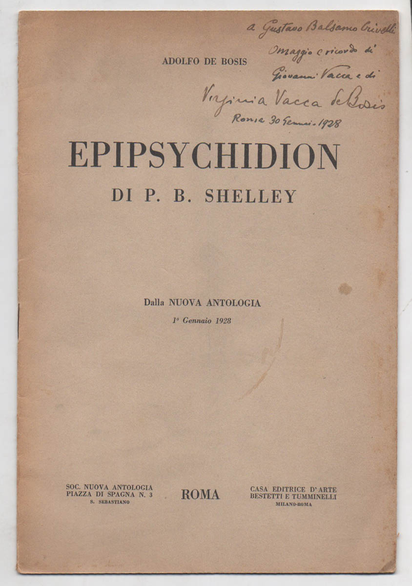 epipsychidion di p. b. shelley