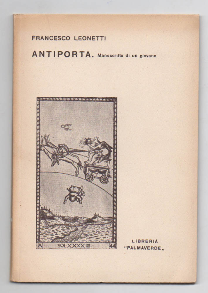 antiporta. manoscritto di un giovane [brossura]