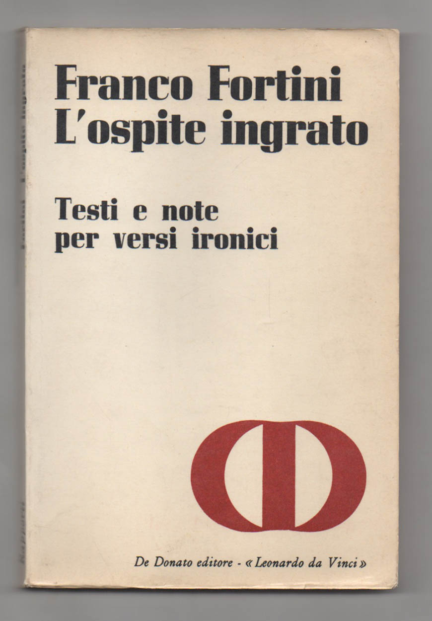 l’ospite ingrato. testi e note per versi ironici
