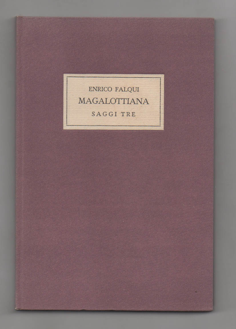 magalottiana. saggi tre