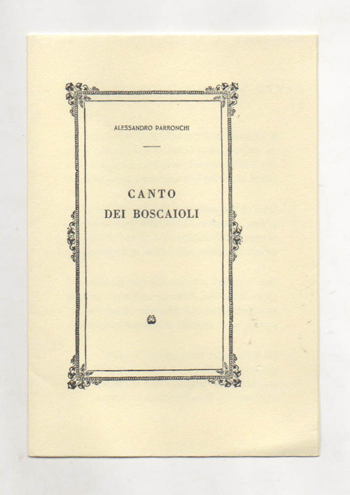 canto dei boscaioli