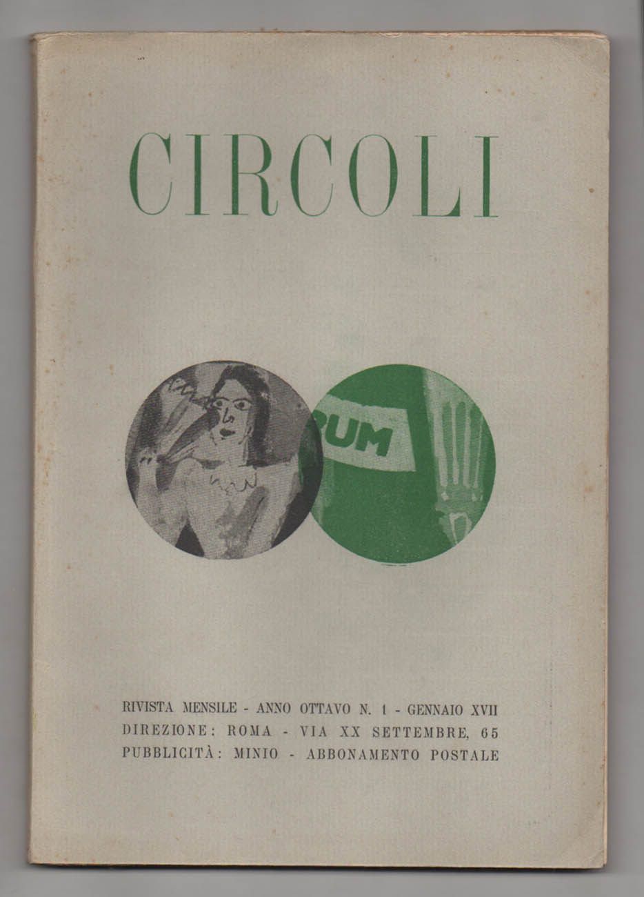 circoli. rivista mensile diretta da adriano grande e giuseppe agnino. anno viii n. 1
