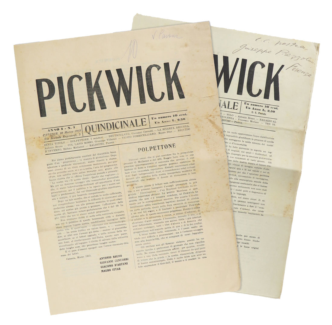 pickwick. quindicinale. anno i – n. 1 [insieme a:] anno i – n. 2